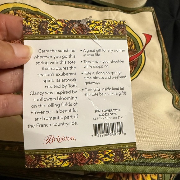 Brighton Sunflower Tote - Picture 10 of 10